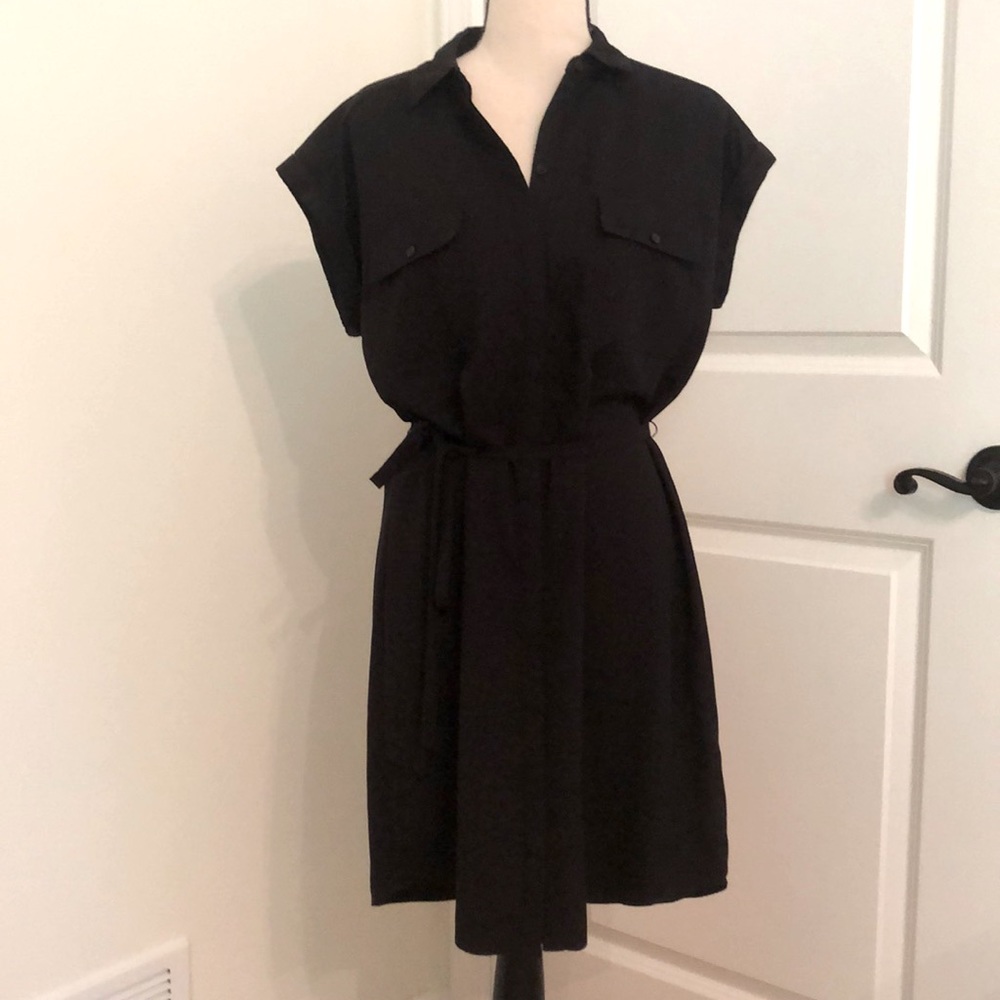 Black Button Down Dress